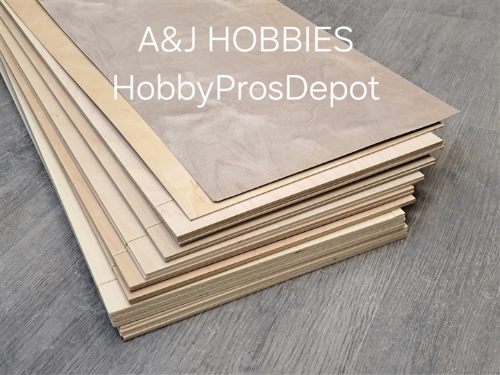 Aircraft Plywood 1/8 x 12 x 12 (3 PLY)