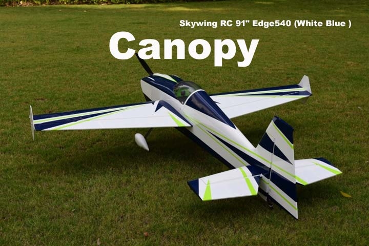 Canopy for 91" Edge540 (White Blue )