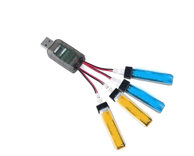 4 Channel Charger for 1S Lipo Micro  Blade Nano, mCPX