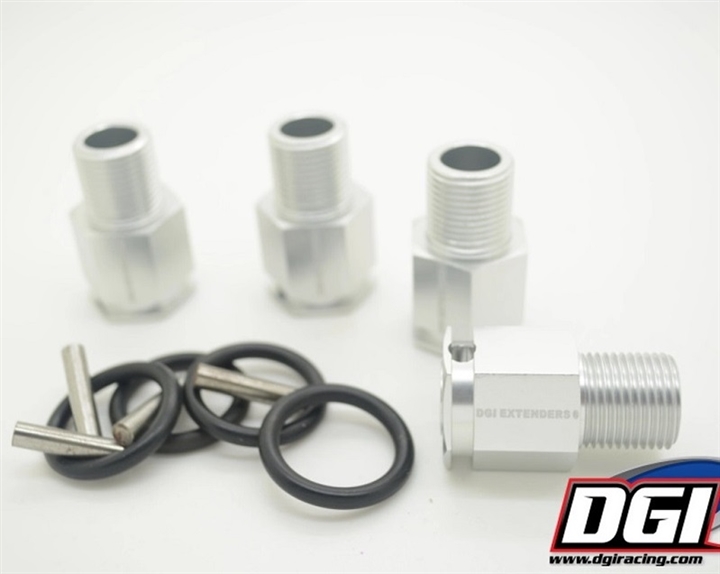 DGI Extenders 1" for losi 5 and losi B Silver