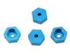 Aluminum Wheel Adapter To 12mm Hex Blue (4) DIDC1144