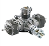 DLE-60cc Twin Gas Engine w/Elec Ign & Muffs DLEG0060