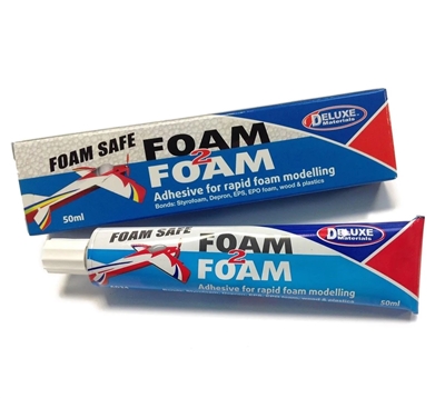 Foam 2 Foam, Foam Safe Glue 50ml: EPO, EPS, Wood DLMAD34