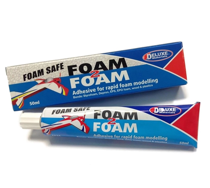 Foam 2 Foam, Foam Safe Glue 50ml: EPO, EPS, Wood DLMAD34