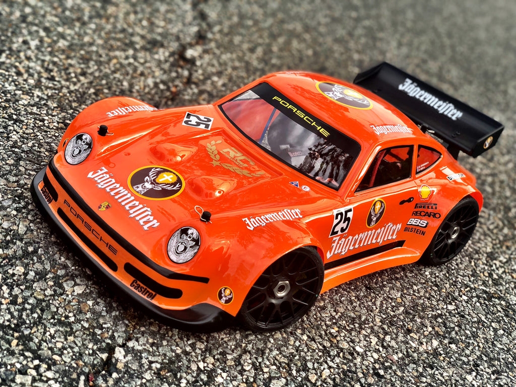 0111 - PORSCHE 911 1/8 SCALE GT RC CAR BODY 1mm