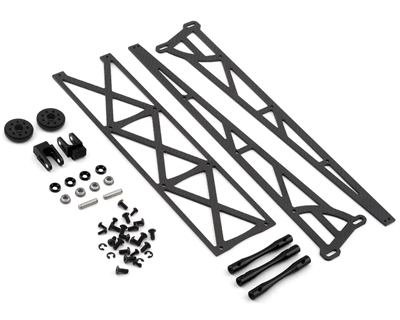 DragRace Concepts 10" Slider Wheelie Bar w/Plastic Wheels (Black) (Mid Motor) DRC-391.5
