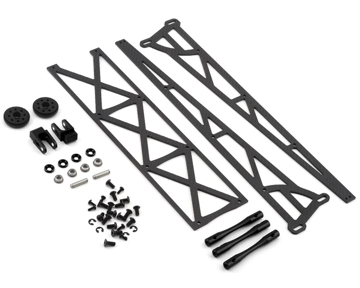 DragRace Concepts 10" Slider Wheelie Bar w/Plastic Wheels (Black) (Mid Motor) DRC-391.5