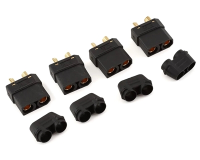 DragRace Concepts XT90 Male Connectors (Black) (4) DRC-901