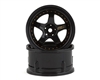 DS Racing Drift Element 5 Spoke Drift Wheels (Triple Black w/Gold Rivets) (2) (Adjustable Offset) w/12mm Hex - DSC-DE-007
