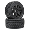 DuraTrax Bandito 5.7" Pre-Mounted Tire (Black) (2) w/Ripper Wheels & Removable 24mm Hex 8S (KRATON/X-MAXX)