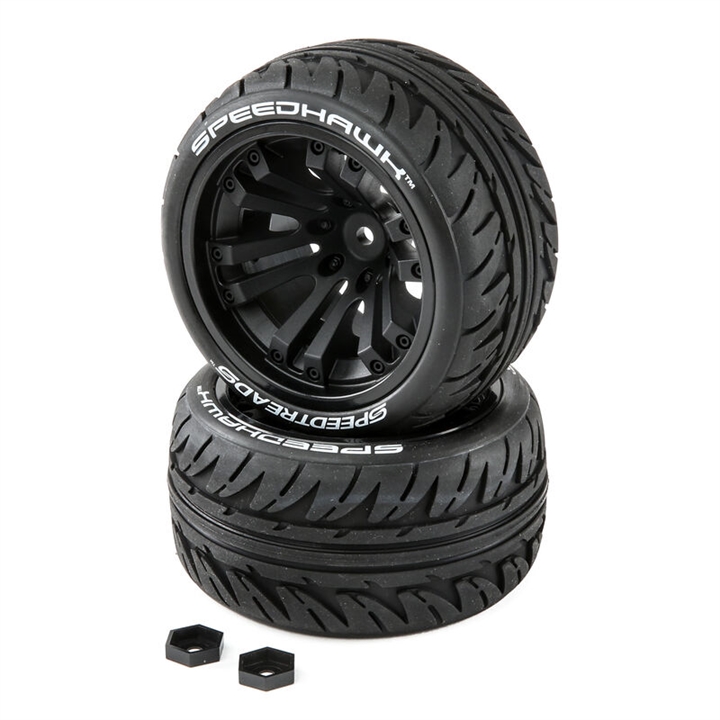 SPEEDTREADS Speedhawk 1/10 ST/MT Tires MNTD (2) DTXC2900