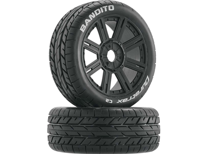 Bandito Buggy Tire C2 Mounted Spoke Black (2) DTXC3655