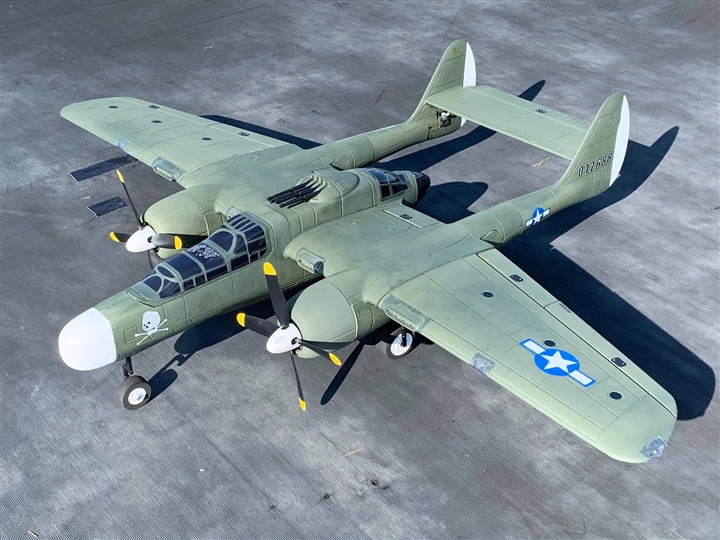 Dynam P-61 Black Widow Green 1500mm Wingspan - PNP Dynam P-61 Black Widow Green 1500mm Wingspan - PNP