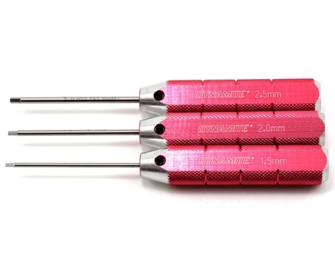 Machined Hex Driver Metric Set, Red DYN2904
