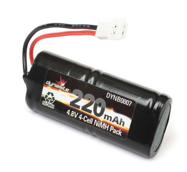 4.8V 220mAh 2/3AAANiMH 4C Flat: Micro SCT, Rally DYNB0007