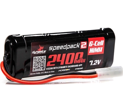 SPEEDPACK2 7.2V 2400MAH 6 CELL NiMH FLAT TAM DYNB2060