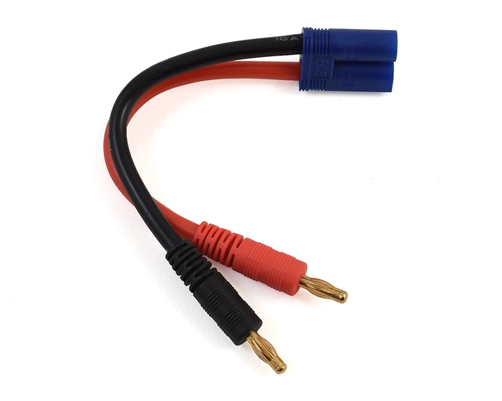 Charge Adapter: Banana/EC5 Device 10awg wire DYNC0073
