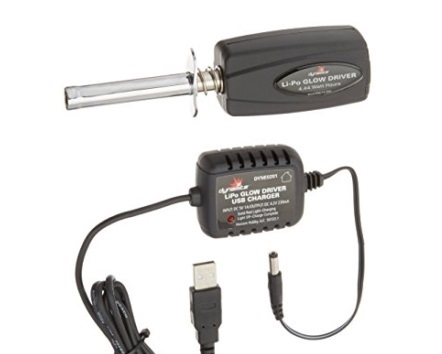 LiPo Glow Driver w/ Batt & USB Charger DYNE0201