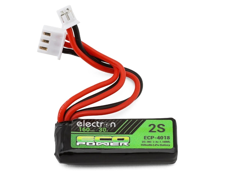 EcoPower "Electron" 2S 30C LiPo Battery Pack (7.4V/160mAh) (AxialÂ® SCX30â„¢) w/PH2.0 Connector - ECP-4018