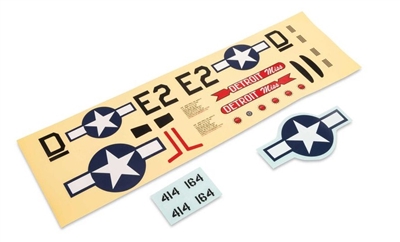 EFL-1092 Decal Sheet: UMX P-51 "Detroit Miss"