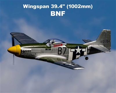 E-flite P-51D Mustang 1.0m BNF Basic with AS3X+ and SAFE Select - EFL02650