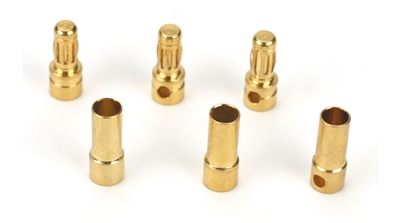 Gold Bullet Connector Set,3.5mm (3) EFLA241