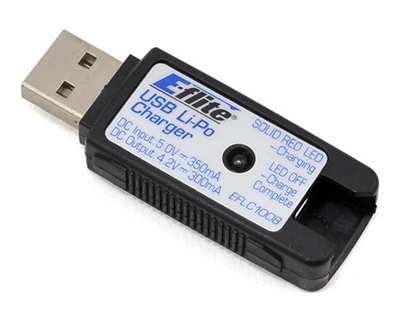1S USB Li-Po Charger, 300mA EFLC1008