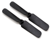 Blade Tail Rotor Blade Set (Black) (2) (SR Huey) EFLH1387