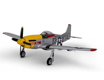 UMX P-51D Mustang â€œDetroit Missâ€ BNF Basic with AS3X and SAFE Select - EFLU7350