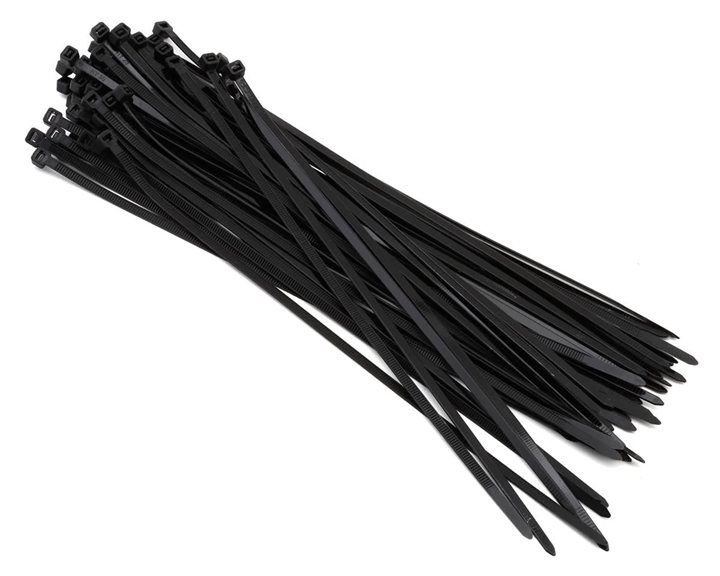 Nylon Cable Ties Set (Black) (50) (12") ENK7125