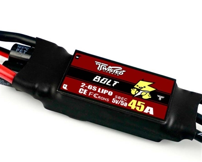 ESC Twisted Hobbys 45A BOLT- XT60 - ESC TH BOLT 45A