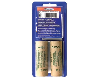 D12-3 Model Rocket Engines (2pk) EST1566