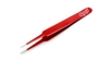 Straight Point Tweezers, Red EXL30427