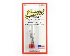 Drill Bit Assorted,#50-62(6)carded EXL55520