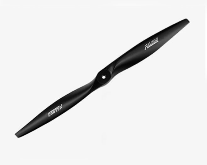 1607 FAL1607E Falcon Electric Two Blade Beechwood Propeller Black 16x7