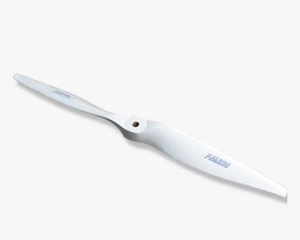 1607 FAL1607E Falcon Electric Two Blade Beechwood Propeller White16x7