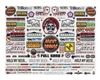 Firebrand RC Sponsor Logos 5 Decal Set (8.5x11")