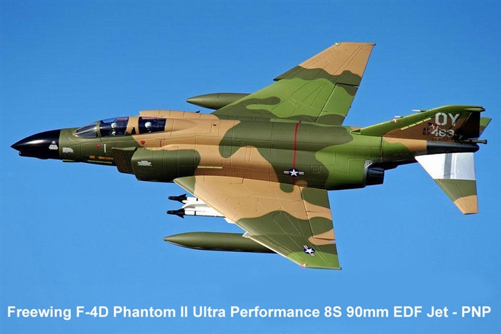 Freewing F-4D Phantom II Ultra Performance 8S 90mm EDF Jet - PNP - FJ31231P