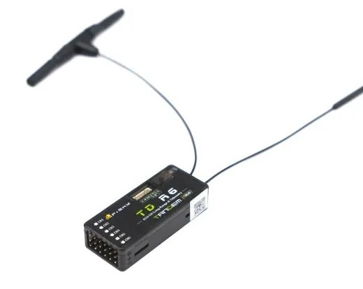 FrSky 2.4G 900M Tandem Dual-Band Receiver TD R6 Receiver with 6 Channel Ports