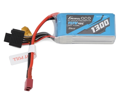 11.1V 1300mAh 3S 45C G-Tech Smart LiPo: Deans - GEA133S45DGT