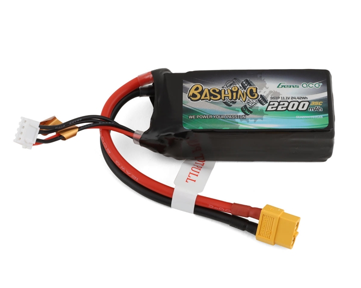 Gens Ace 3S LiPo Battery 35C (11.1V/2200mAh) w/XT60