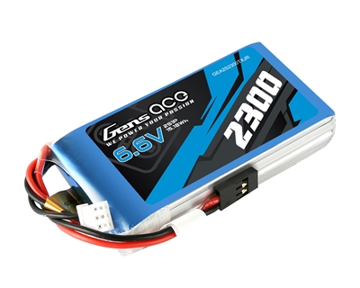 Gens Ace 2s LiFe Transmitter Battery (6.6V/2300mAh) (Futaba/FrSky) w/JR Connector - GEA2S2300TXJR
