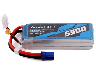 11.1V 5500mAh 3S 60C Lipo: EC5, GEA3S550060E5