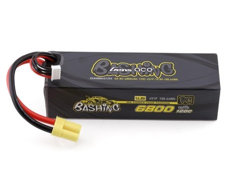 Gens Ace Bashing Pro 4s LiPo Battery 120C (14.8V/6800mAh) w/EC5