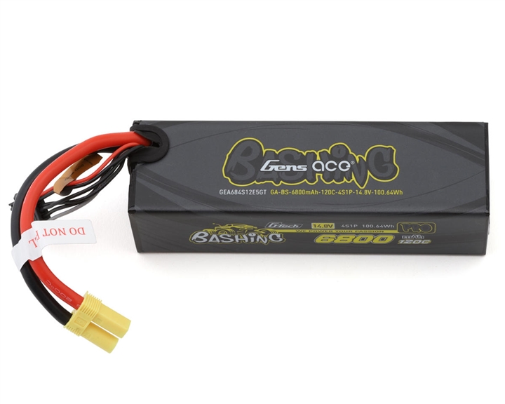 Gens Ace G-Tech 4S Bashing Series Hardcase LiPo Battery 120C (14.8V/6800mAh) w/EC5 Connector - GEA684S12E5GT