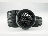 USGT Pre Glued Tires ( GT Wheel, Black)