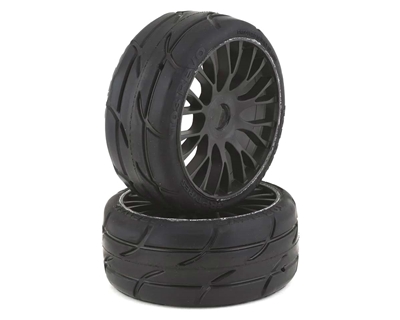 GRP Tyres GT - TO3 Revo Belted Pre-Mounted 1/8 Buggy Tires (Black) (2) (XM5) w/FLEX Wheel, GRPGTX03-XM5