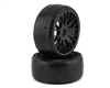 GRP Tires GT - TO4 Slick Belted Pre-Mounted 1/8 Buggy Tires (Black) (2) (XB2) w/FLEX Wheel - GRPGTX04-XB2