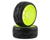 GRP GT - TO3 Revo Belted Pre-Mounted 1/8 Buggy Tires (Yellow) (2) (XM5) w/FLEX WheelGRPGTY03-XM5