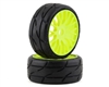 GRP Tires GT - TO3 Revo Belted Pre-Mounted 1/8 Buggy Tires (Yellow) (2) (XM7) w/FLEX Wheel - GRPGTY03-XM7